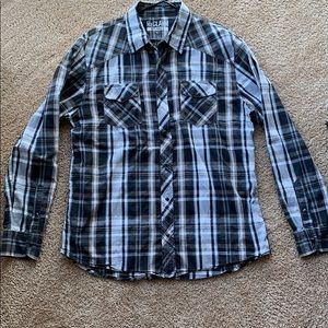 Plaid long sleeve. GREAT condition 😌